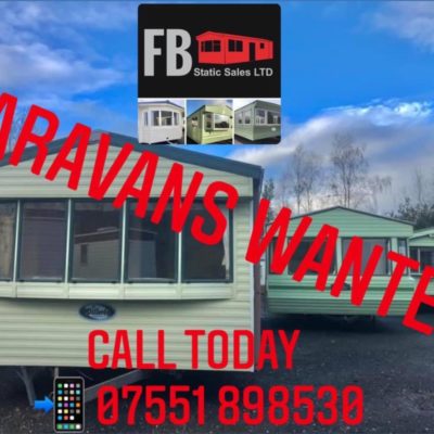 CARAVANS WANTED TOP PRICES PAID.